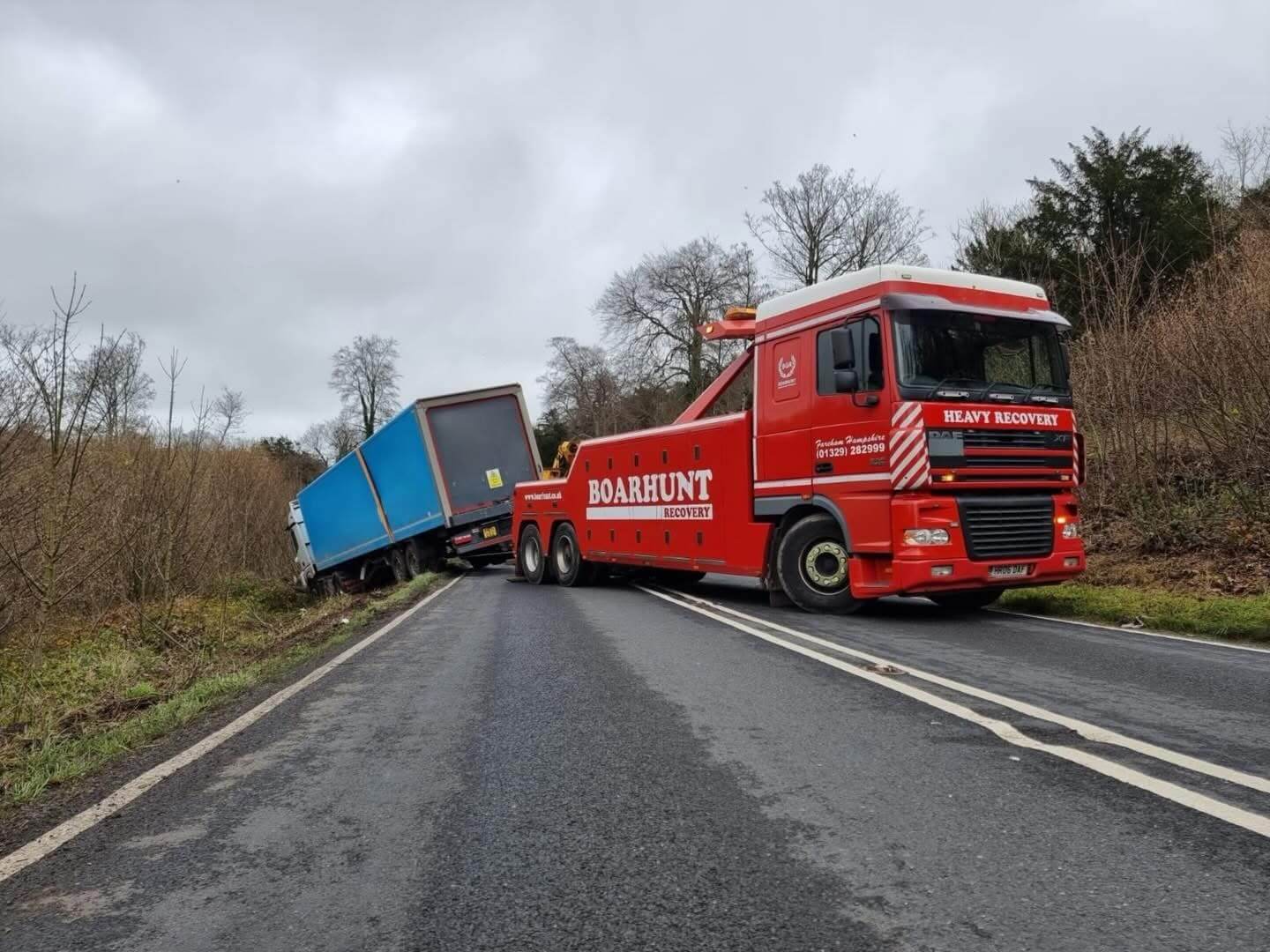 Heavy recovery in progress